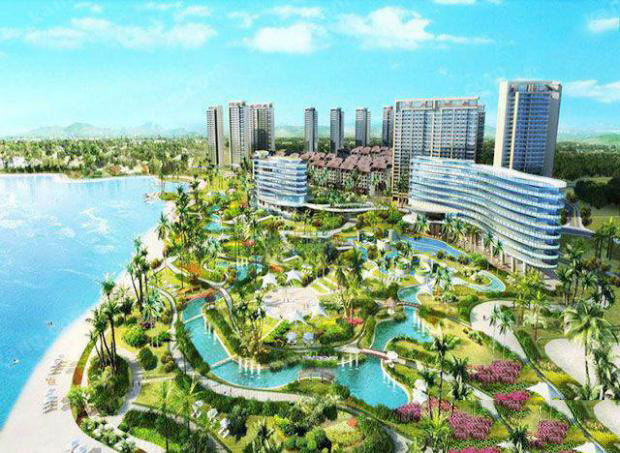 三亚绿地悦澜湾项目有87-92㎡三房，均价约27500元/㎡起